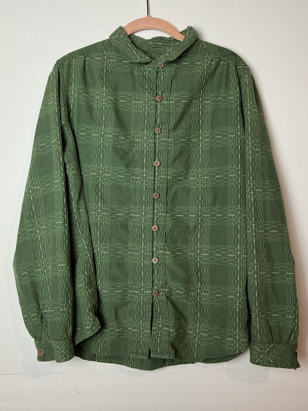 Woolrich Women’s Green Plaid Cotton Button Up Shirt Size XL